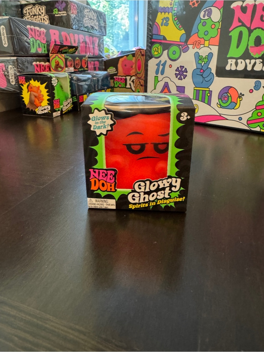NeeDoh Glowy Ghost ORANGE RARE 100% AUTHENTIC